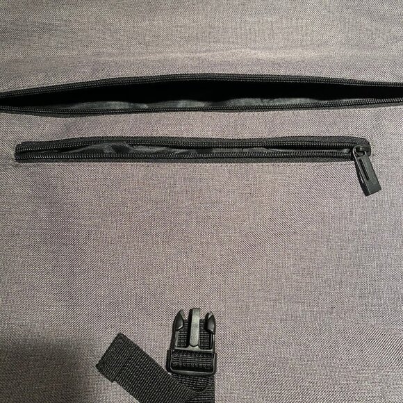 European style grey water proof messenger backpack - Picture 5 of 5